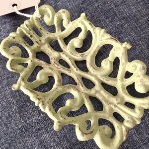 New! Cast Iron Green Soap Dish